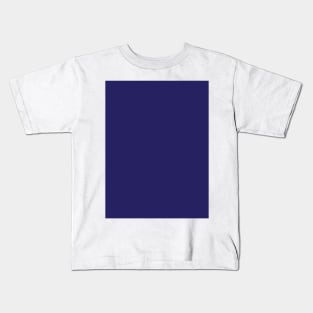 Pretty Simple Solid Dark Blue Kids T-Shirt